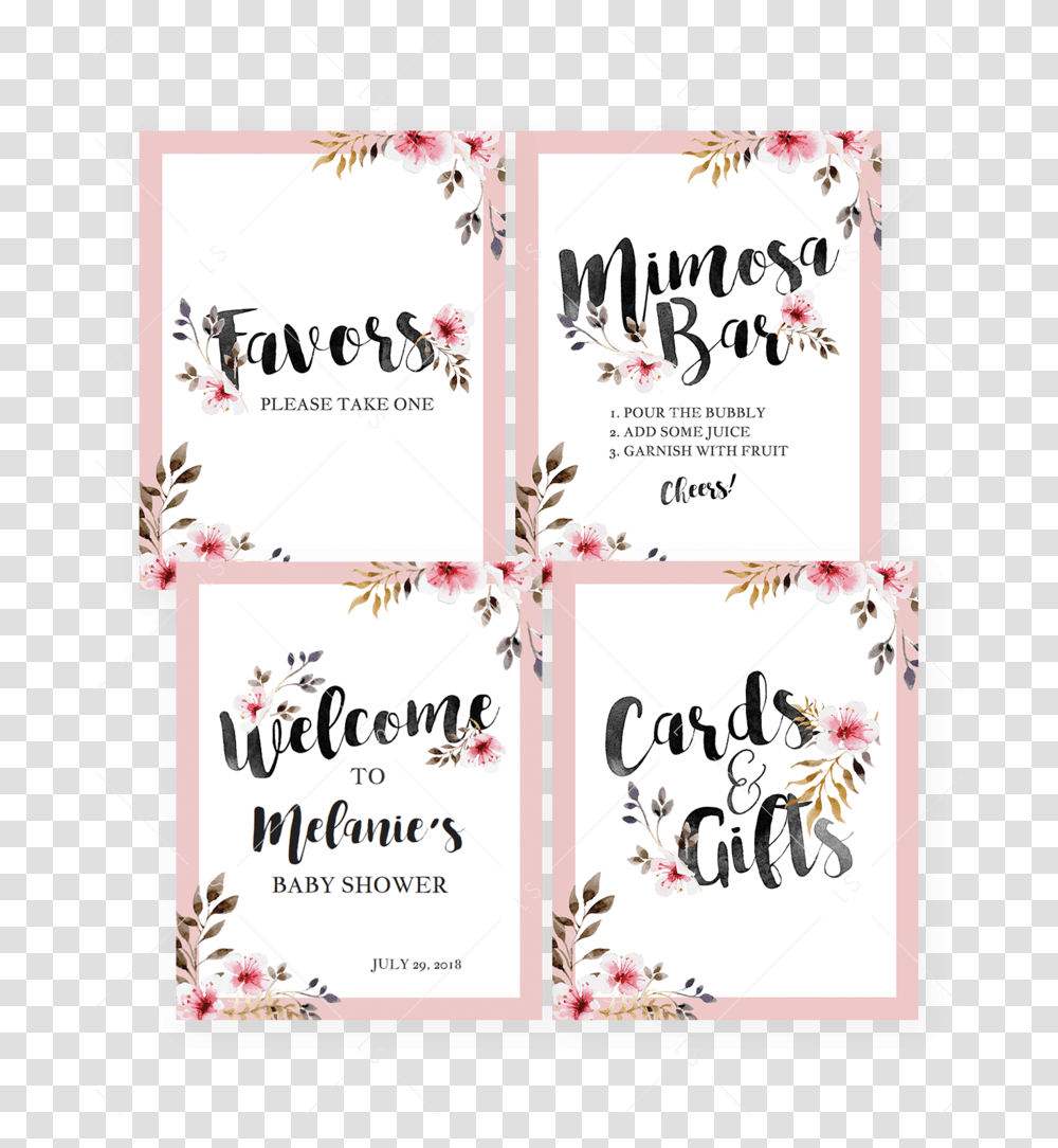 Girl Baby Shower Decorations Printable By Littlesizzle Baby Shower Signs For Tables, Flyer, Poster, Paper Transparent Png