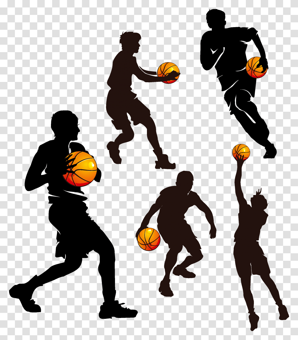 Girl Basketball Player Silhouette Basketball Silhouette Sports Clip Art, Person, Human, Juggling, Sphere Transparent Png