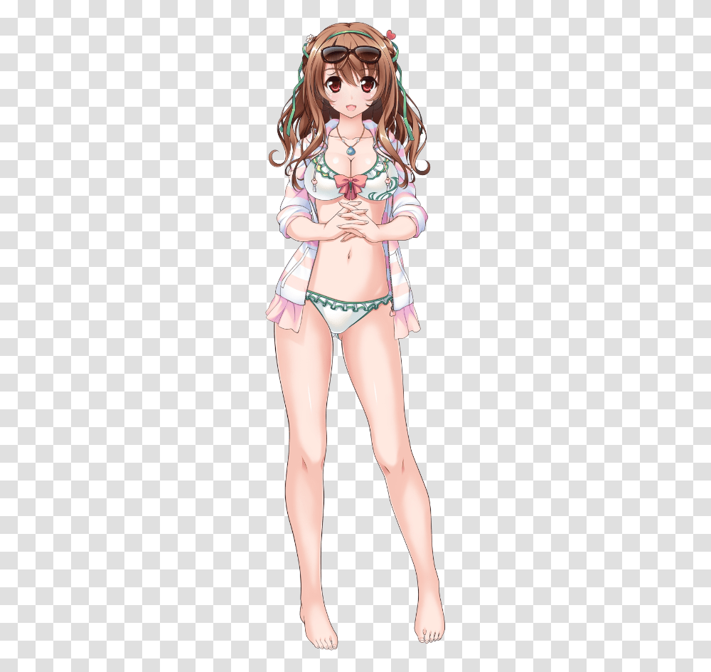 Girl Bikini Flower Knight Girl Nazuna, Swimwear, Person, Female Transparent Png