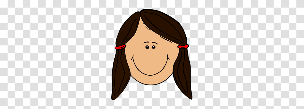 Girl Brown Hair Clip Arts For Web, Label, Face, Drawing Transparent Png