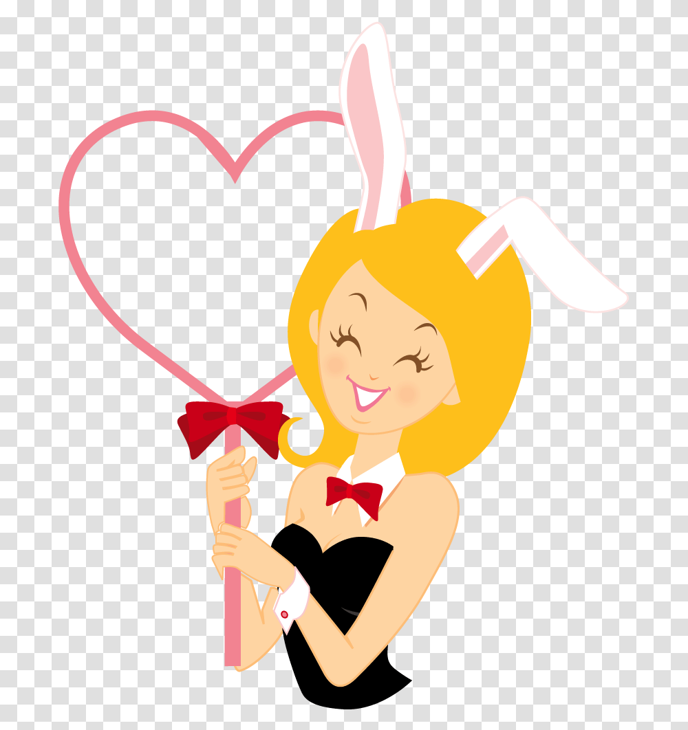 Girl Bunny Heart Vector Icons Free Sexy Girls Icon, Person, Human, Cupid, Emblem Transparent Png