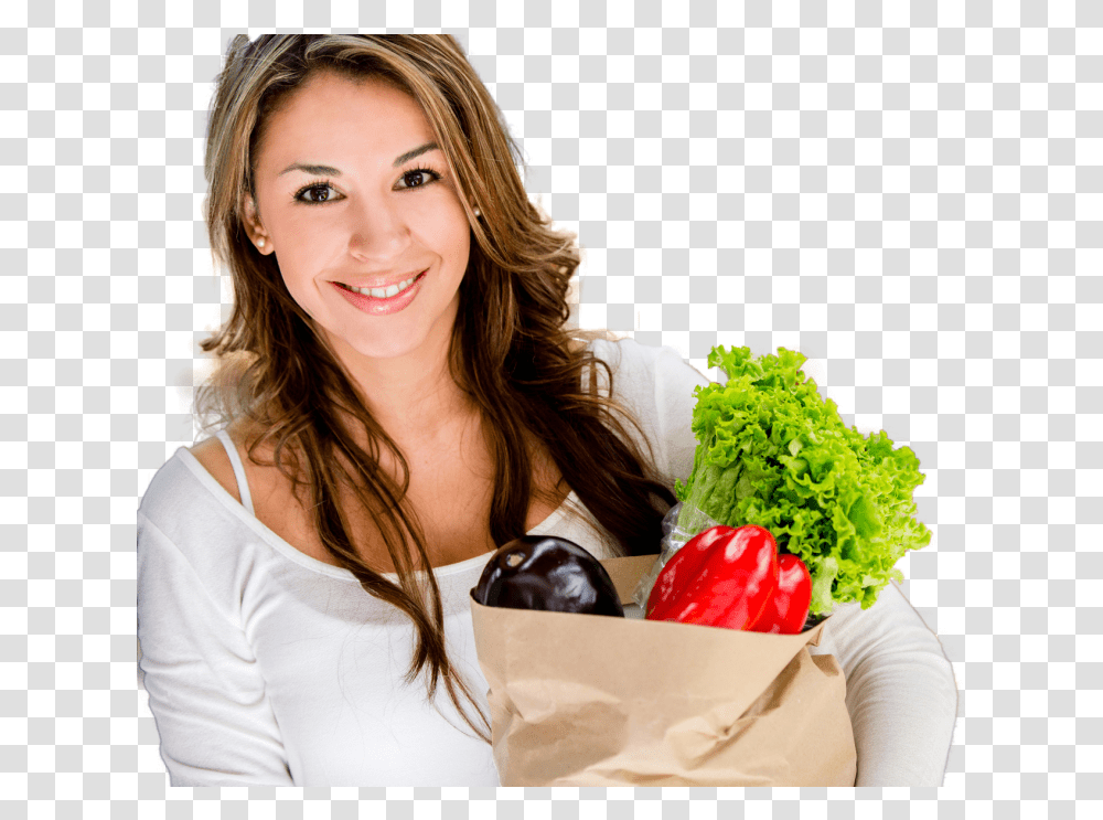 Girl Buying Vegetables And Fruits, Person, Human, Plant, Food Transparent Png