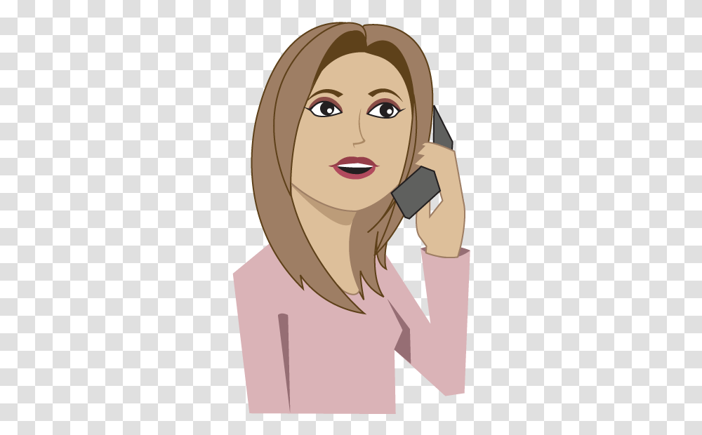 Girl Clip Art Library Woman Phone Call Clipart, Face, Neck, Label, Text Transparent Png