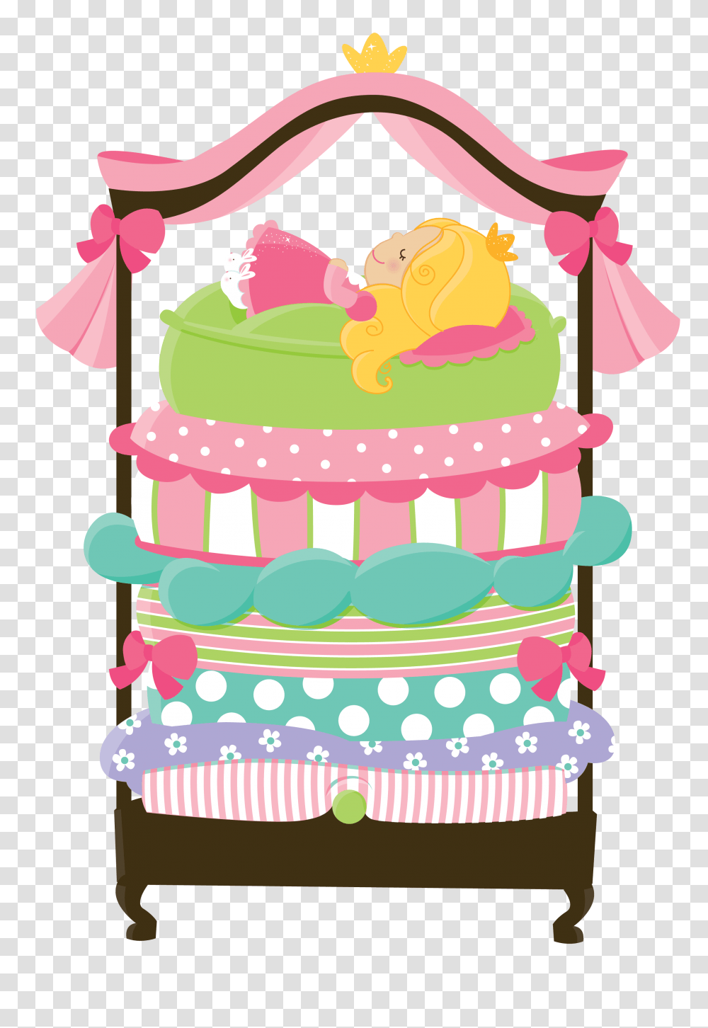 Girl Clipart And Vectors, Birthday Cake, Dessert, Food, Robe Transparent Png