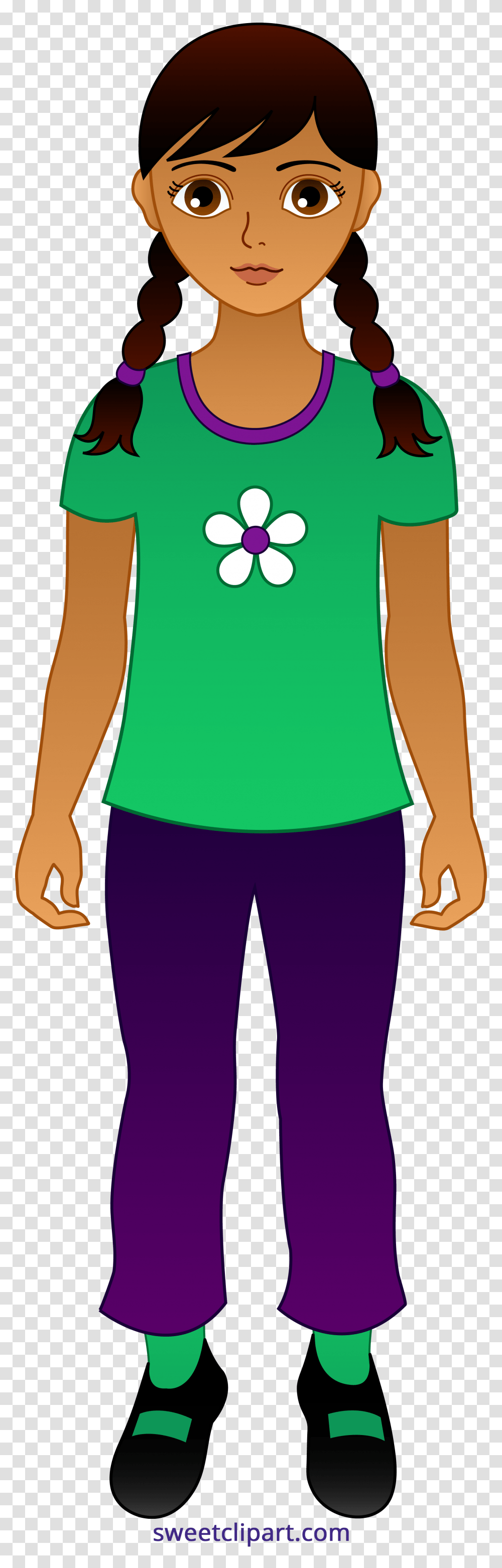 Girl Clipart, Apparel, Person, Tank Top Transparent Png