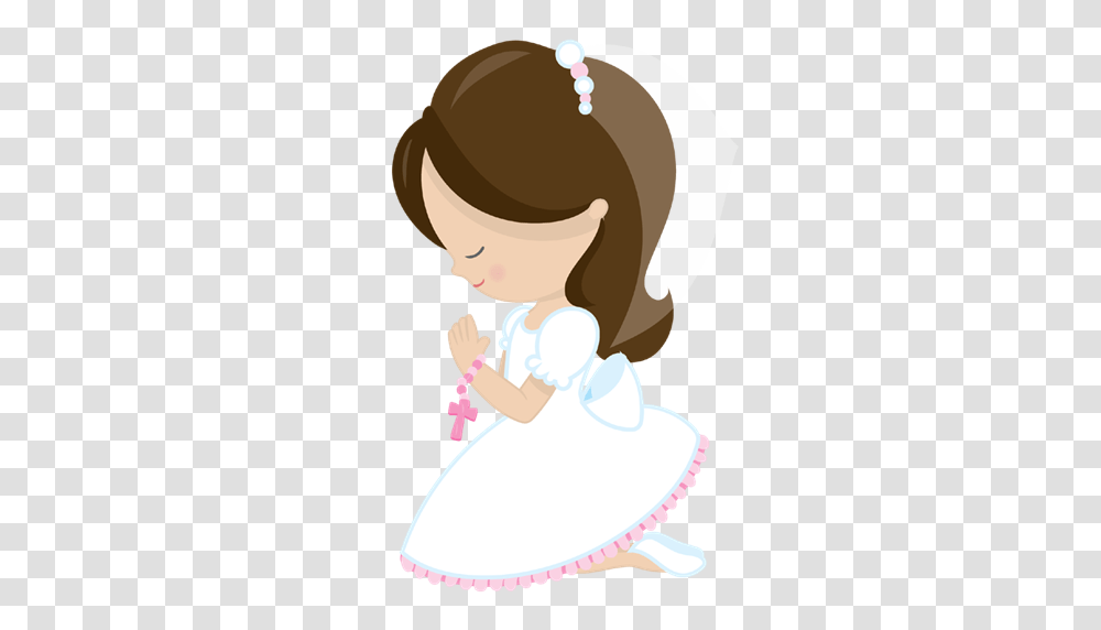 Girl Clipart Communion, Lamp, Smelling Transparent Png