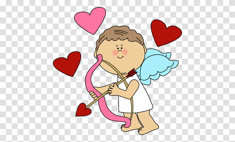 Girl Clipart Cupid, Heart Transparent Png