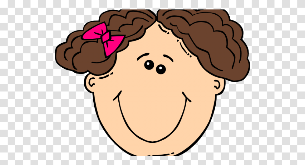 Girl Clipart Curly Hair Kids Face Clipart, Food, Grain, Produce, Plant Transparent Png