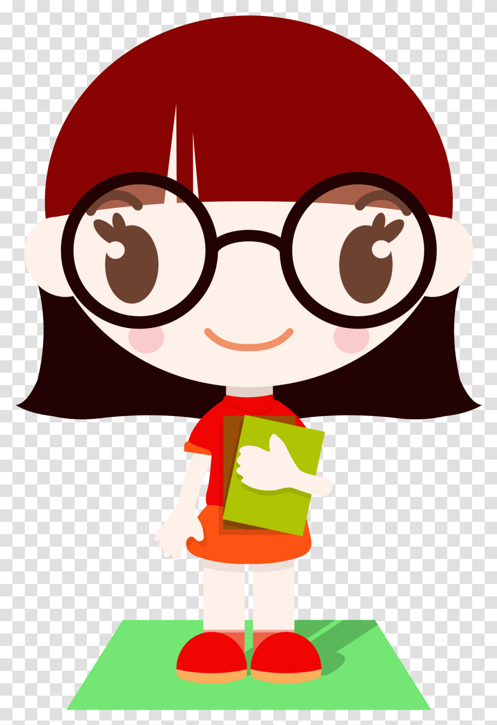 Girl Clipart Glasses Girl Wearing Glasses Clipart, Accessories, Accessory, Text, PEZ Dispenser Transparent Png