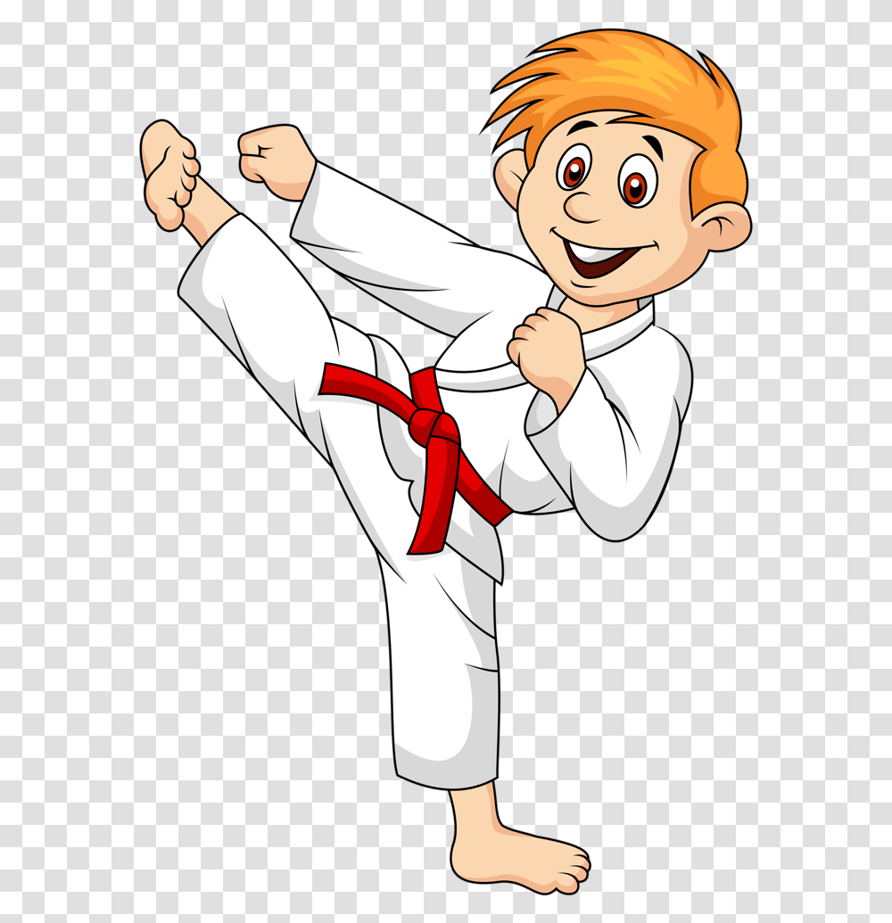 Girl Clipart Martial Arts Karate Cartoon, Person, Human, Sport, Sports Transparent Png