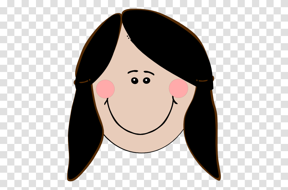 Girl Clipart Nose Asian Girl Face Clipart, Label, Hair, Hat Transparent Png