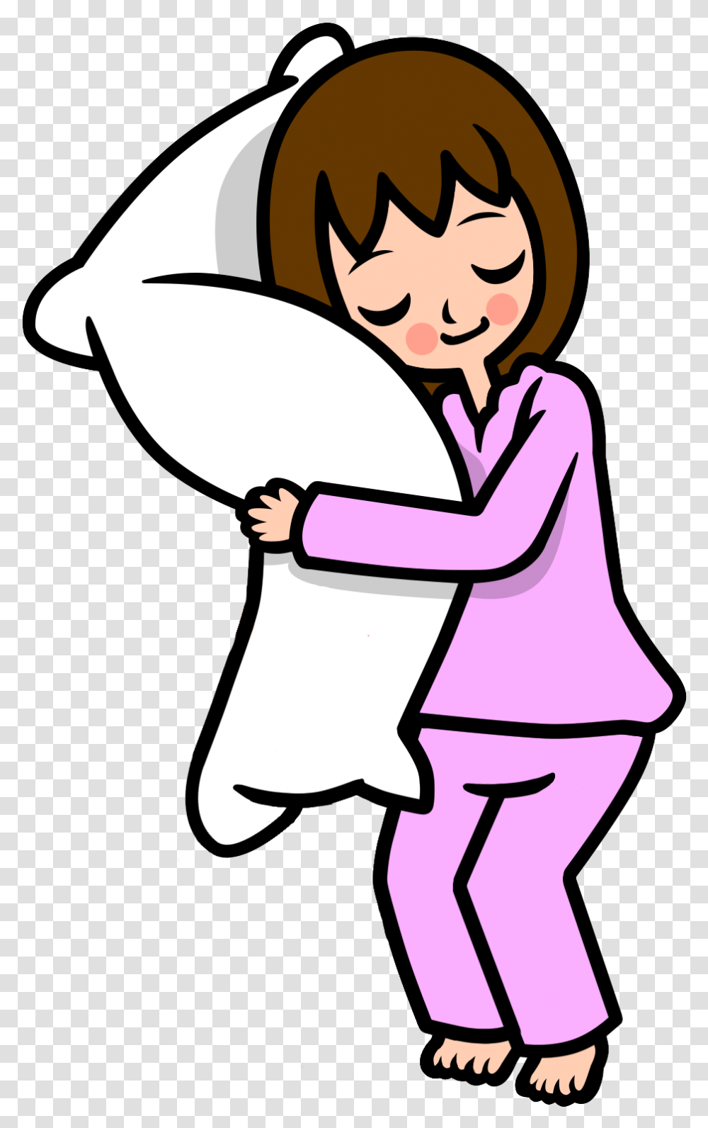 Girl Clipart Pajama Girl In Pajamas Clipart, Female, Reading, Nurse, Hug Transparent Png