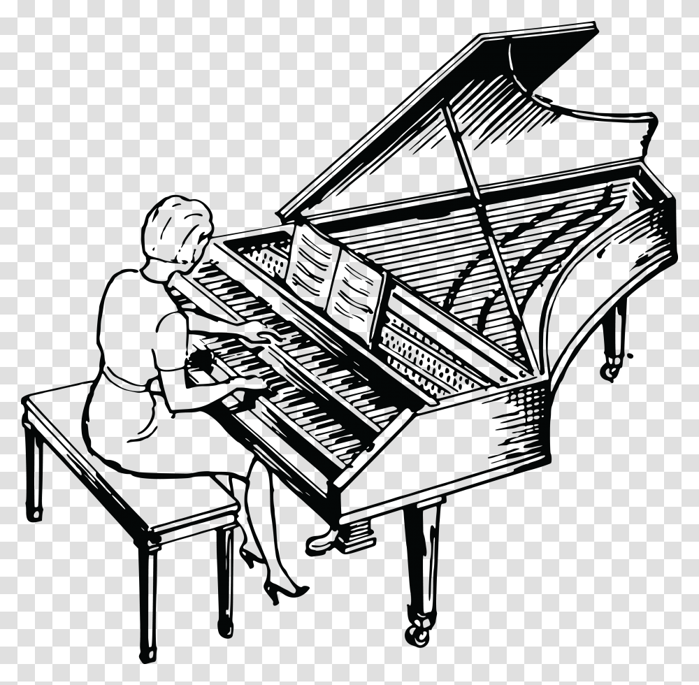 Girl Clipart Piano, Leisure Activities, Musical Instrument, Musician, Performer Transparent Png