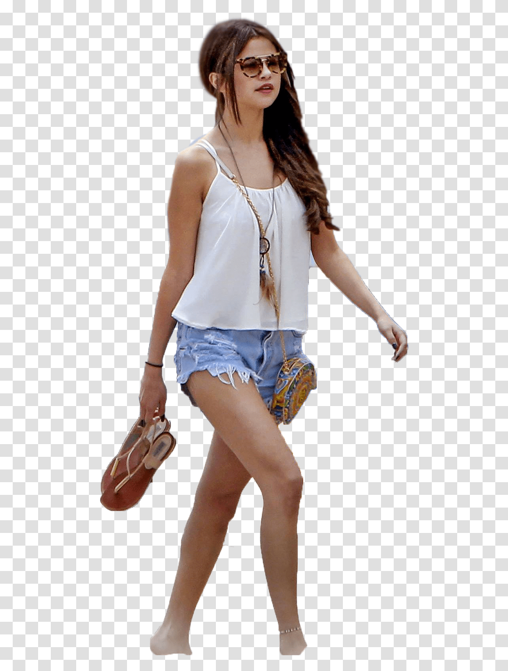 Girl, Person, Shorts, Sunglasses Transparent Png