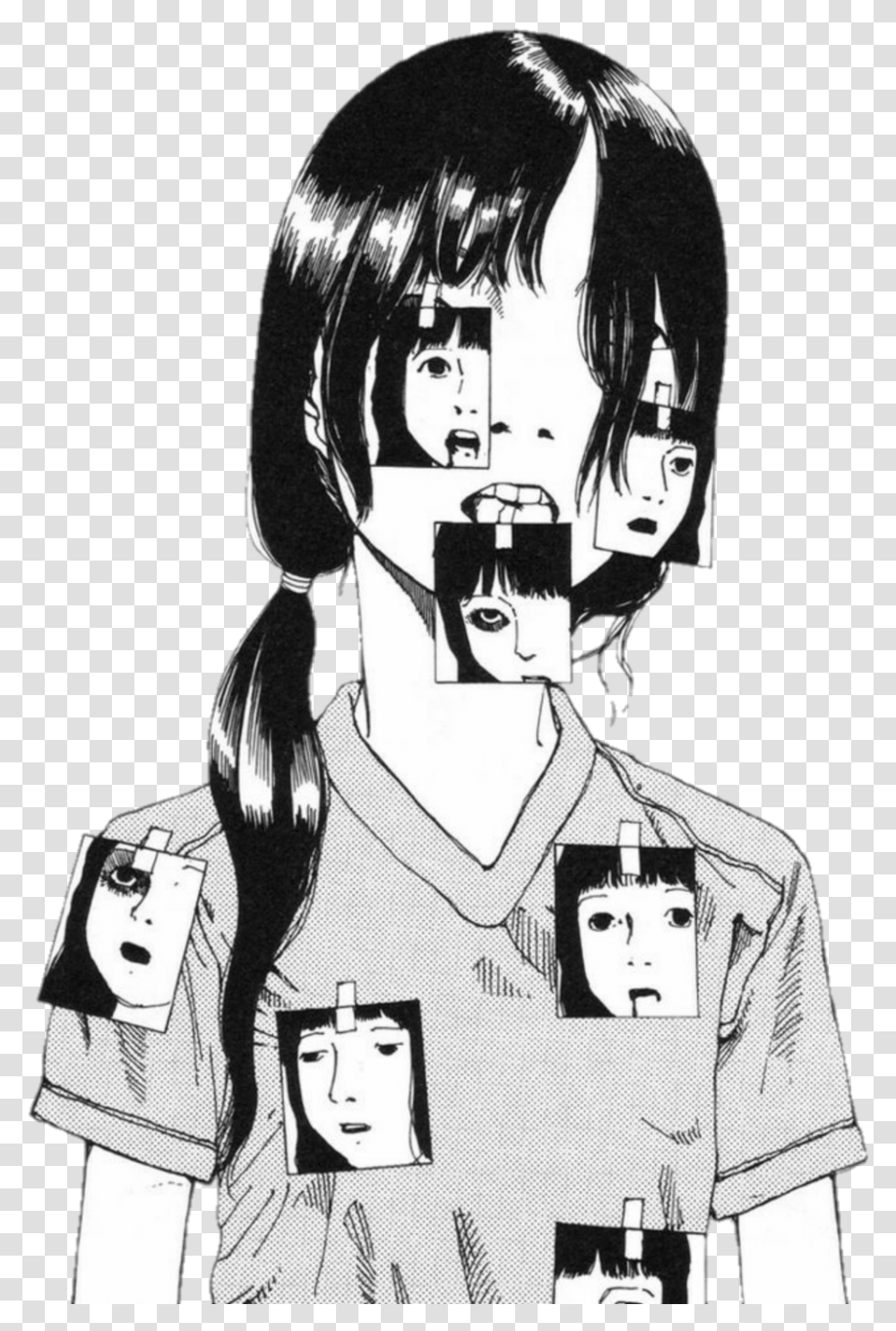 Girl Creepy Anime Shintaro Kago, Comics, Book, Manga, Person Transparent Png