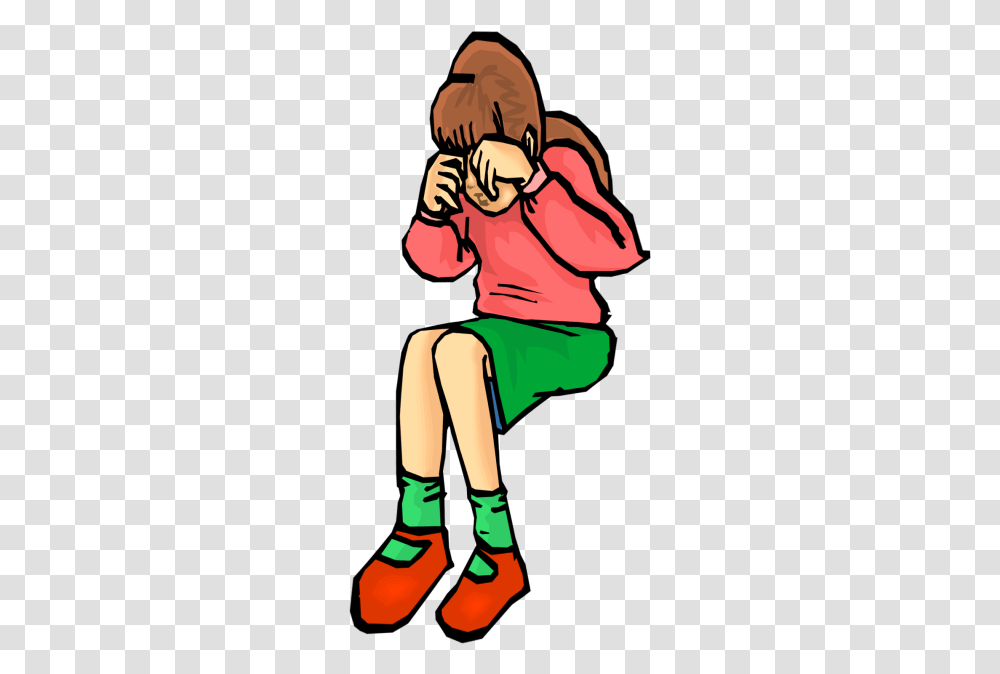 Girl Crying Clipart Girl Crying Clipart, Clothing, Person, Sleeve, Leisure Activities Transparent Png
