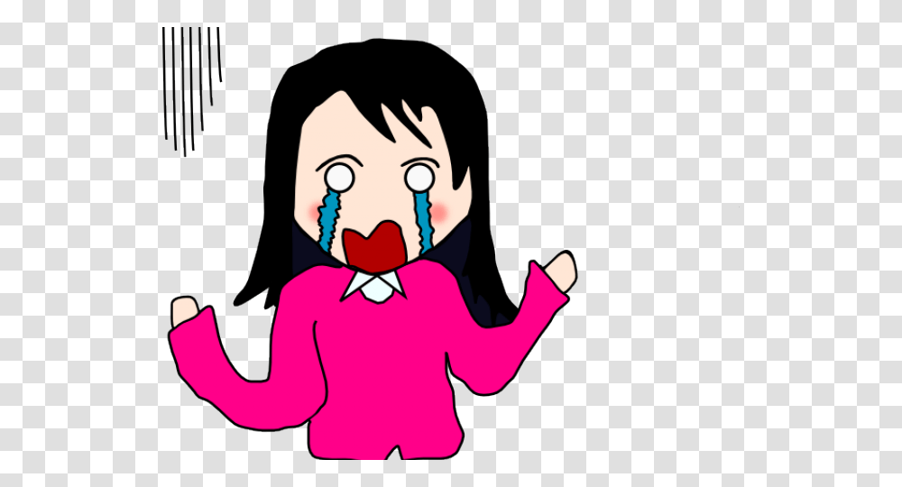 Girl Crying, Sleeve, Apparel, Long Sleeve Transparent Png