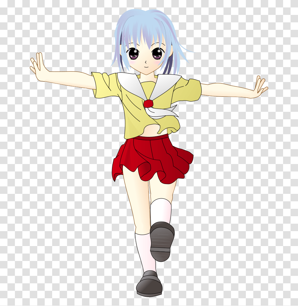 Girl Dance Cute Little Dancing Anime Asian Young Anime Girl Gif, Person, Leisure Activities, Book, Female Transparent Png
