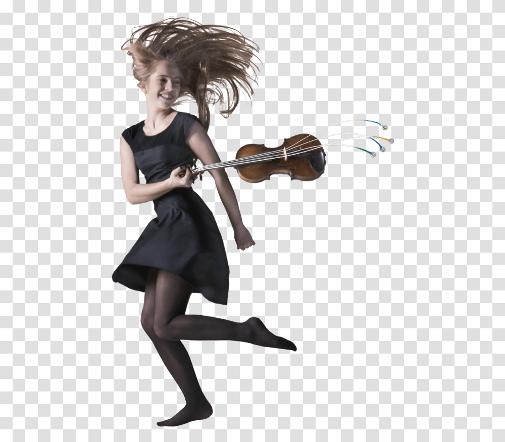 Girl Dancing With Her Violin Violinist, Person, Human, Leisure Activities, Musical Instrument Transparent Png