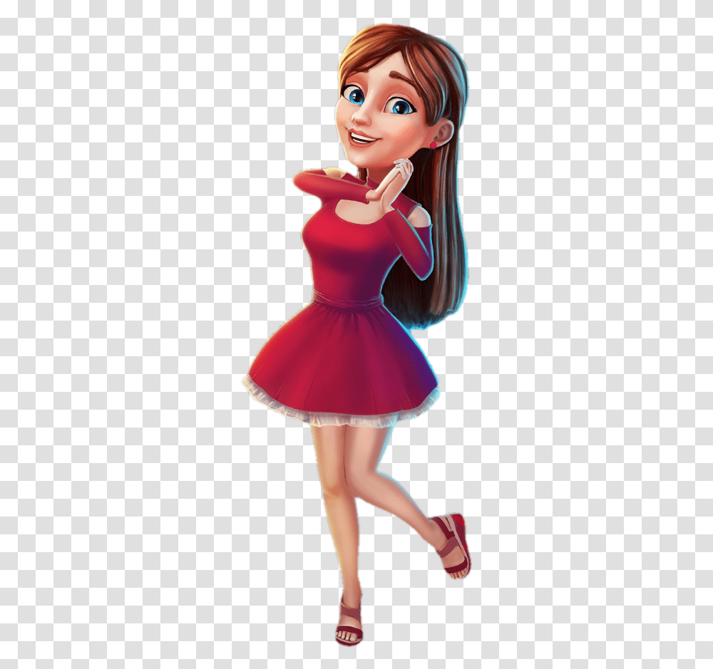 Girl, Doll, Toy, Dress Transparent Png