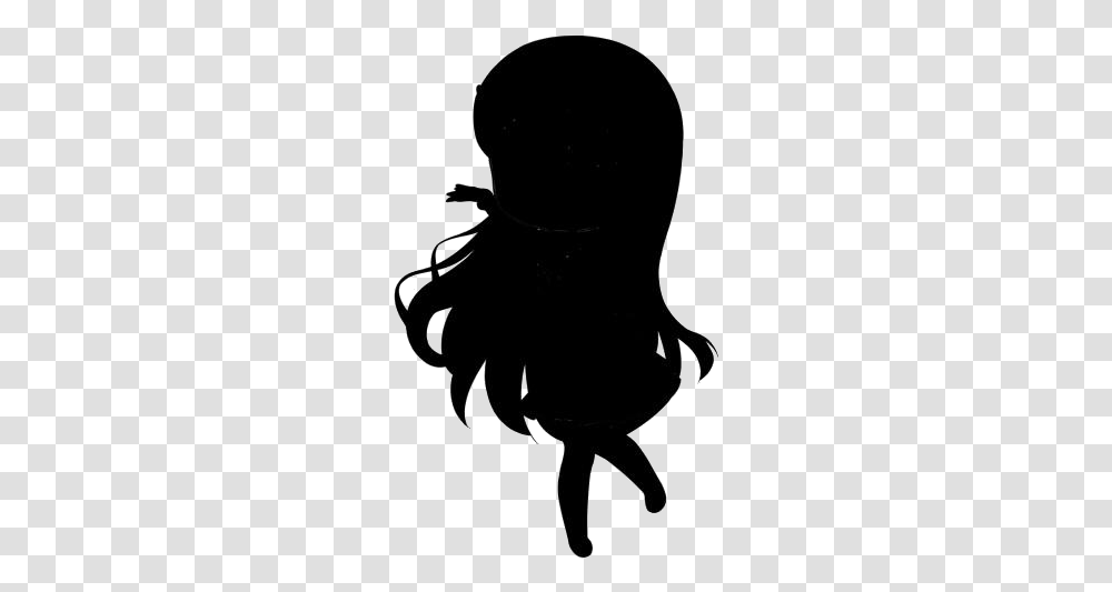 Girl Drawing Images Silhouette, Person, Back, Animal, Photography Transparent Png