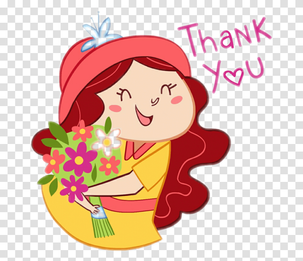 Girl Drawing Thank You Girl Clipart, Label, Food Transparent Png
