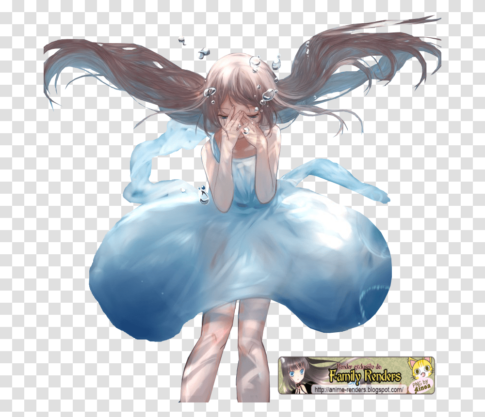 Girl Drowning In Her Tears, Angel, Archangel, Person Transparent Png