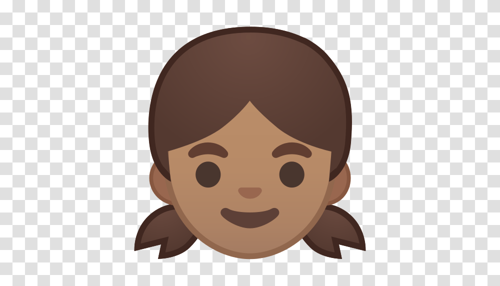 Girl Emoji With Medium Skin Tone Meaning And Pictures, Face, Plant, Animal, Tree Transparent Png