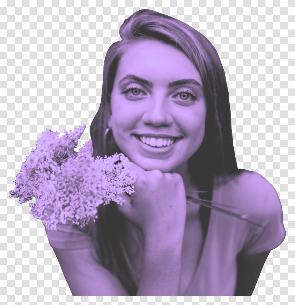 Girl, Face, Person, Female, Plant Transparent Png