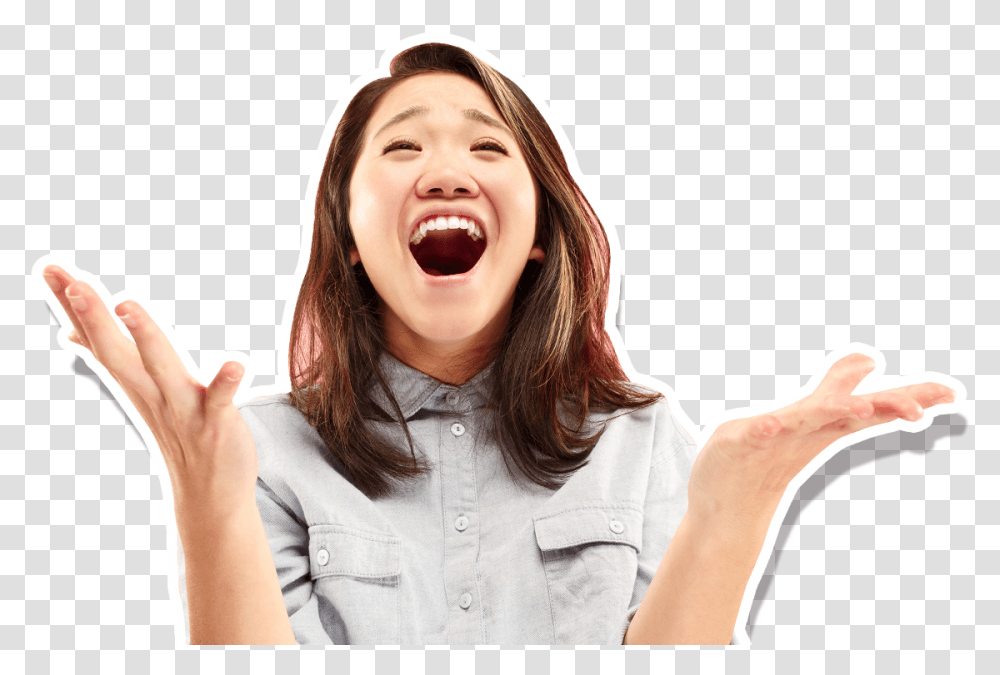 Girl, Face, Person, Human, Laughing Transparent Png