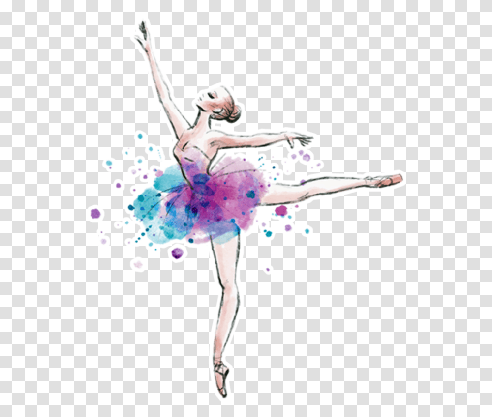 Girl Freetoedit Girls Anime Balerina Animegirl Watercolor Dancer, Person, Human, Ballet, Ballerina Transparent Png