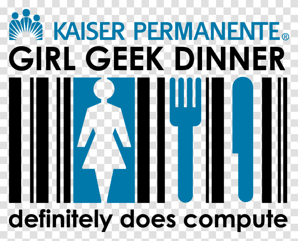 Girl Geek Dinners Logo, Fork, Cutlery, Person, Human Transparent Png