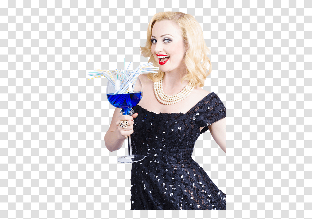 Girl, Glass, Person, Goblet Transparent Png