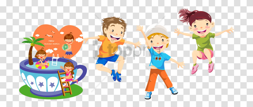 Girl Go To Bed Clipart Playing Kids, Person, Human, People, Sport Transparent Png
