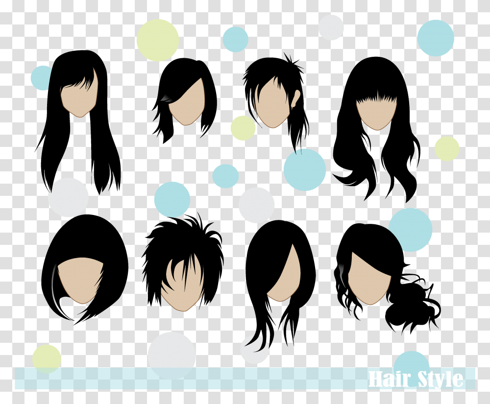 Girl Hair Vector, Confetti, Paper, Texture, Polka Dot Transparent Png