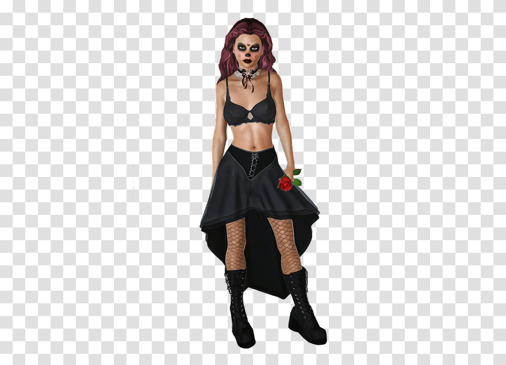 Girl Halloween Isolated Scary Creepy Weird Too Sexy Halloween, Costume, Female, Person Transparent Png