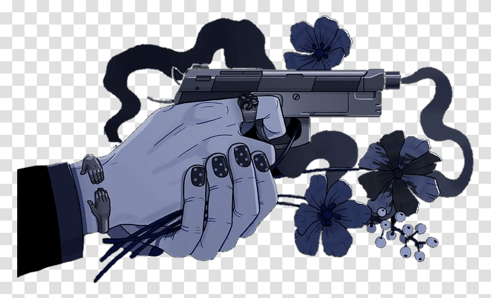 Girl Hand Gun Aesthetic Gun Aesthetic, Weapon, Weaponry, Handgun Transparent Png