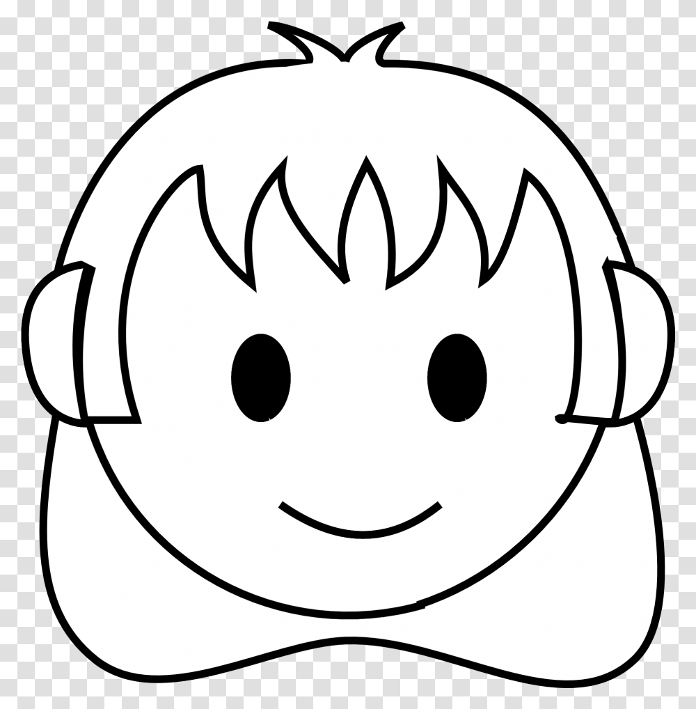 Girl Happy Face Drawing Free Image Download Clip Art, Stencil, Halloween Transparent Png