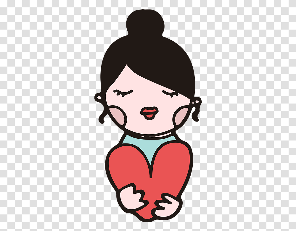 Girl Heart Mono Free Vector Graphic On Pixabay Enamorada De La Vida, Label, Text, Face, Head Transparent Png