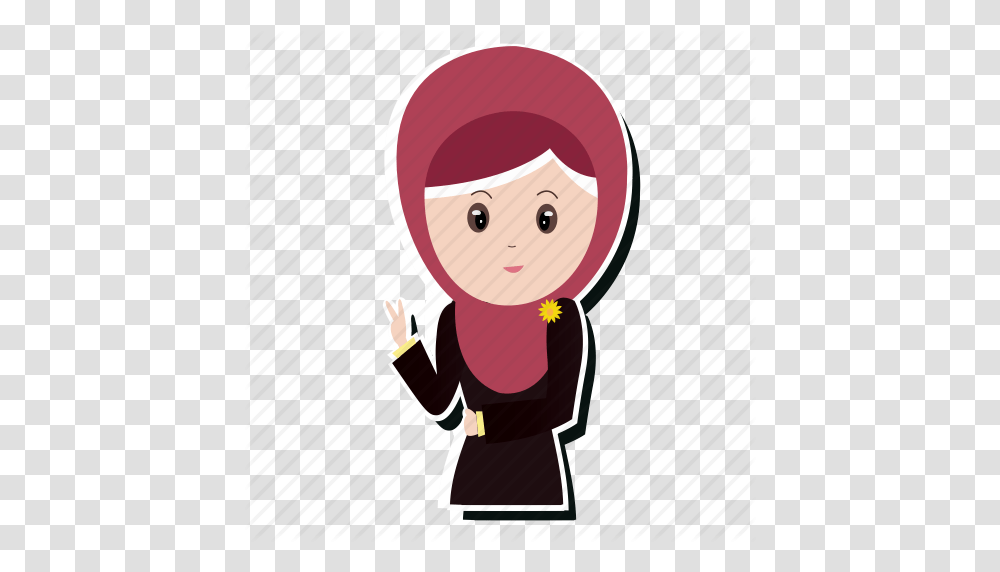 Girl Hijab Muslim Peace Icon, Face, Female, Elf, Baby Transparent Png