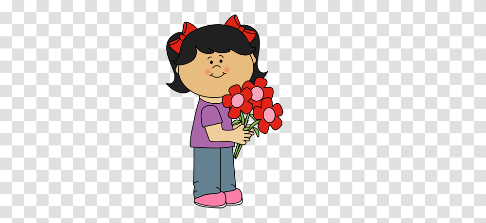 Girl Holding Valentines Day Flowers Clip Art Rock Art, Plant, Petal, Female, Sunglasses Transparent Png