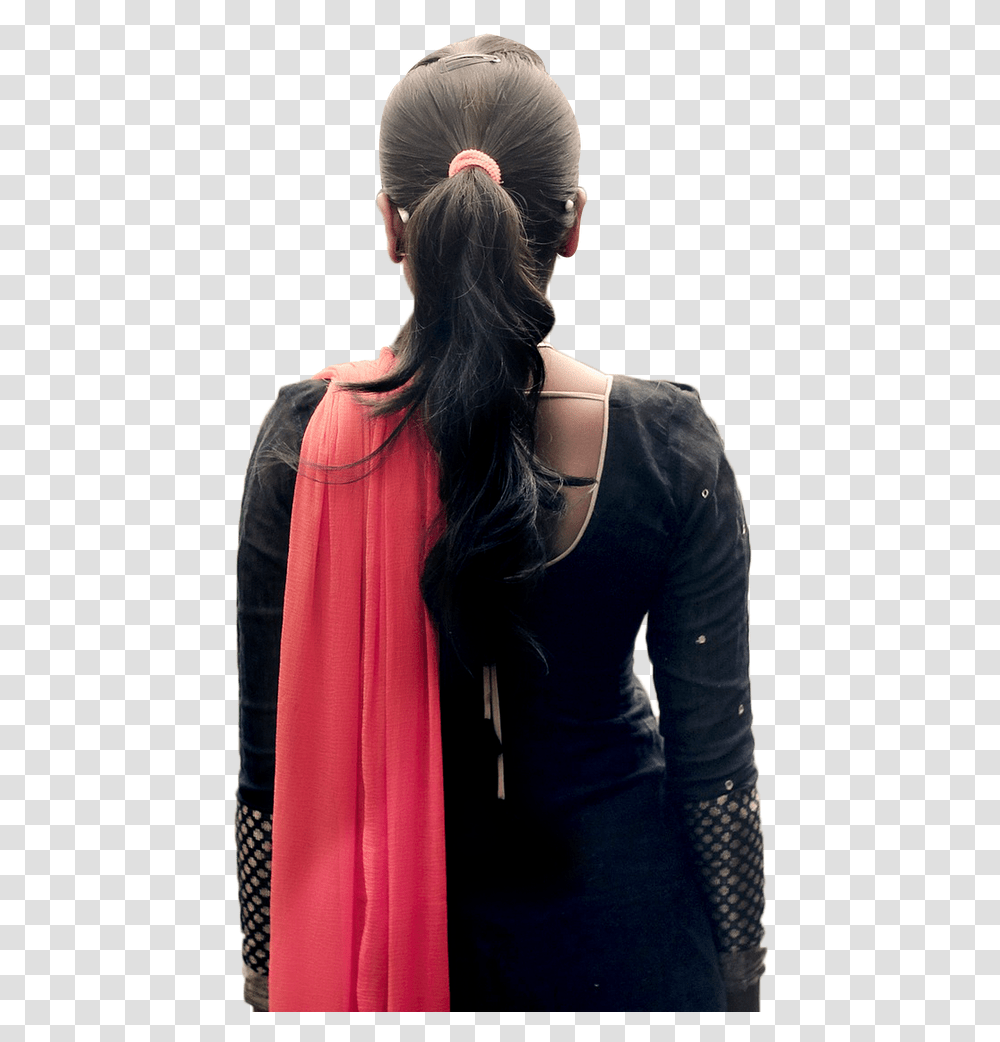 Girl In Dress Girl Back Hd, Sleeve, Long Sleeve, Person Transparent Png