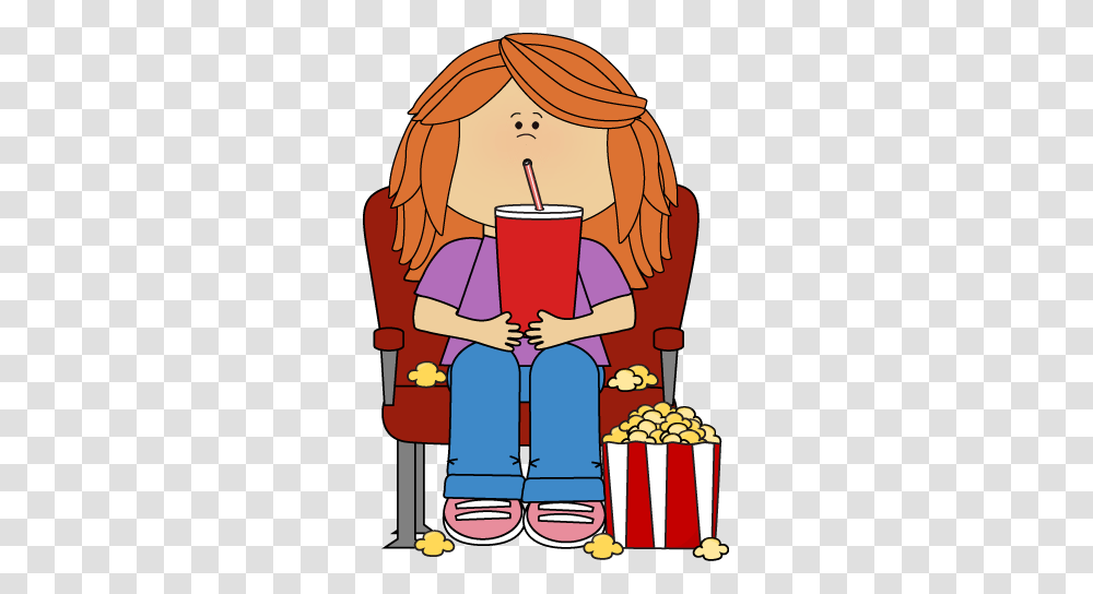 Girl In Movie Theater With Movie Snacks Clip Art Movies, Beverage, Drink, Dating, Drinking Transparent Png
