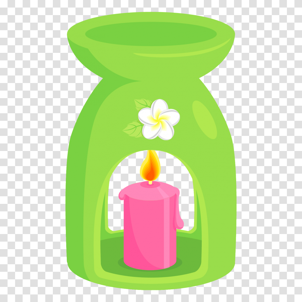 Girl In Spa, Candle Transparent Png