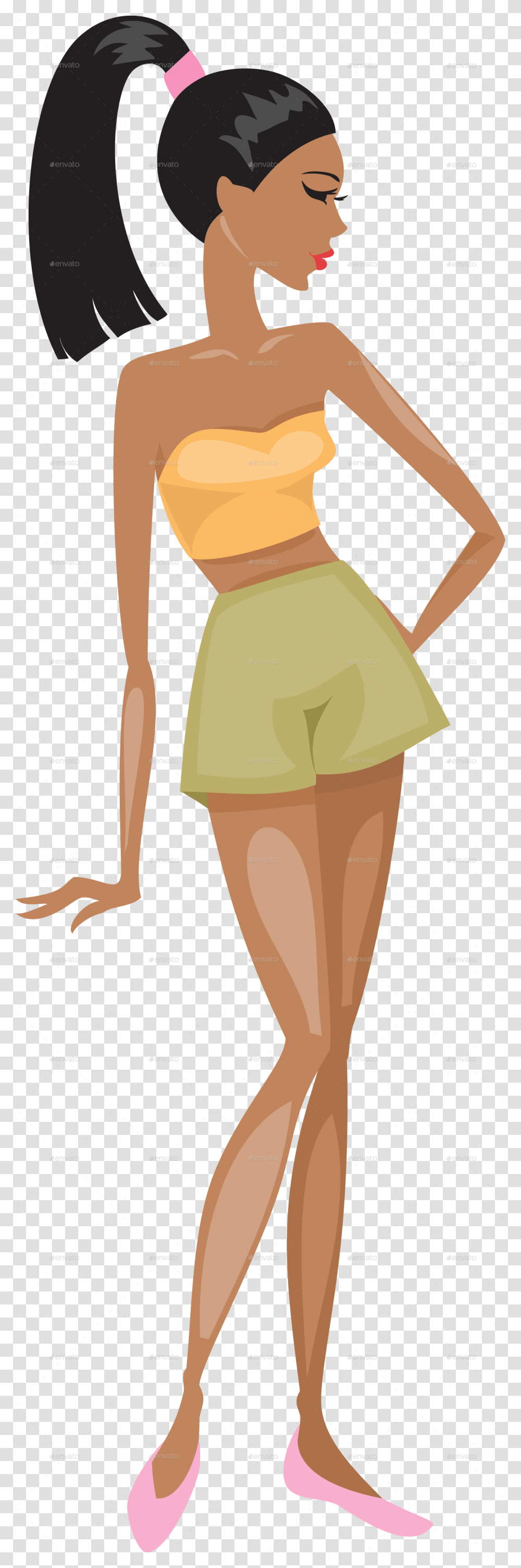 Girl In Summer Clothes Girl In Summer Illustration, Plot, Diagram, Person Transparent Png