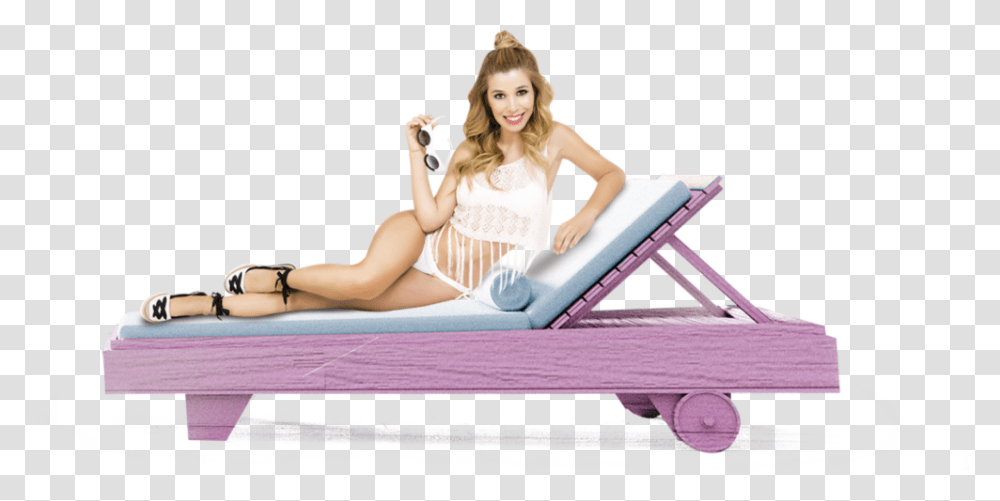 Girl In The Beach, Person, Sitting, Furniture, Heel Transparent Png