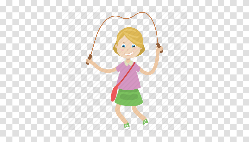 Girl Jump Kid Swing Icon, Person, Human, Female, Child Transparent Png