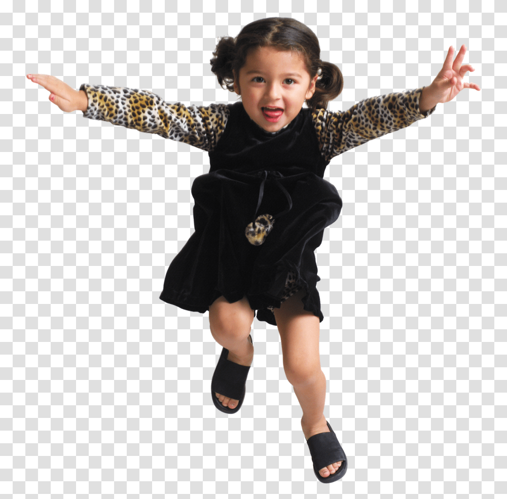 Girl Jumping Freetoedit Child, Person, Sleeve, Finger Transparent Png