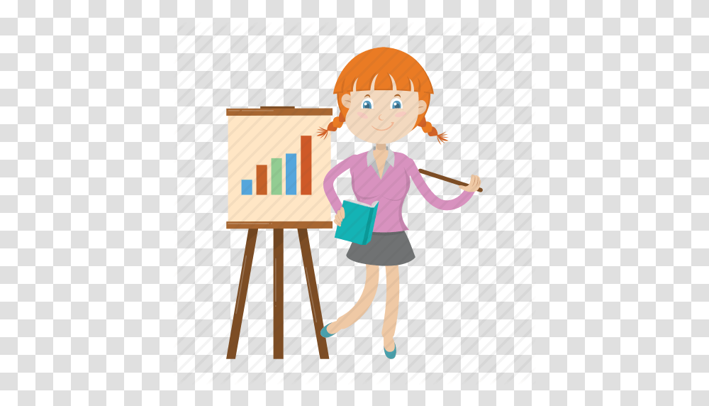 Girl Kid Student Teach Teacher Icon, Person, Female, Standing, Teen Transparent Png