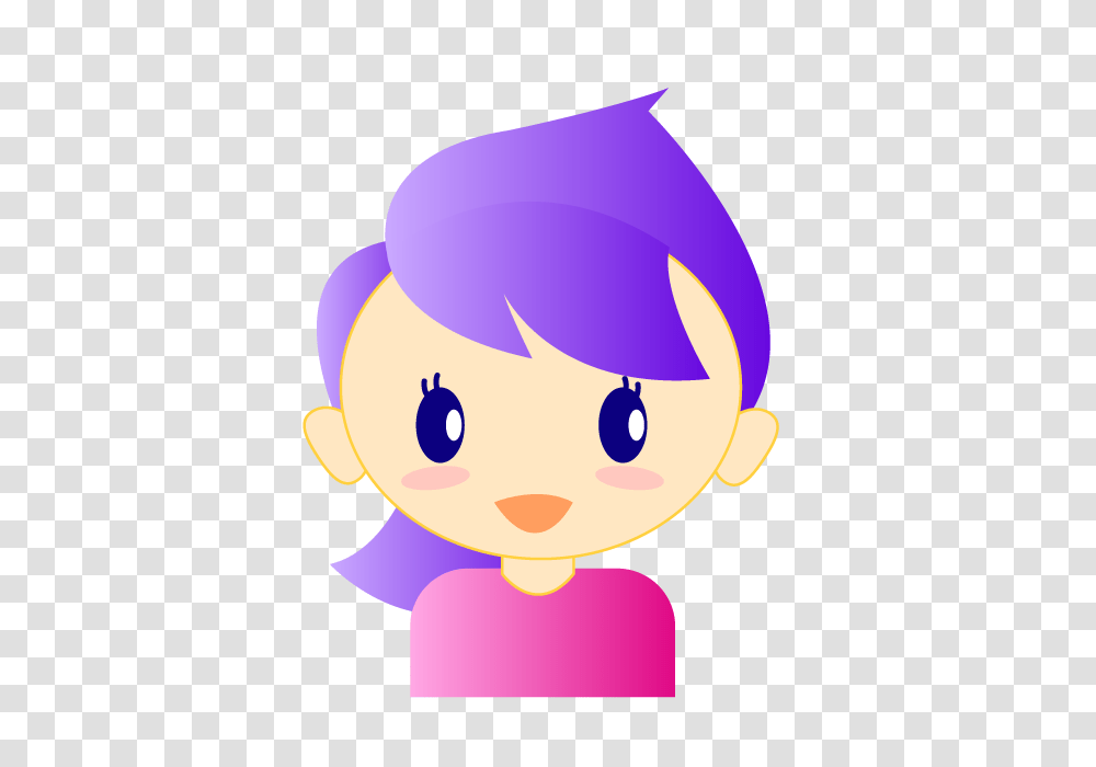 Girl Lady Shabby Sparkling Purple Hair Cute Girl, Outdoors, Nature Transparent Png